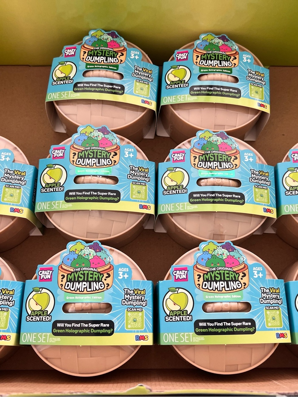 10 RMS Apple Scented Mystery Dumplings Surprise - Green Holographic